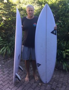 5'10 & 6'2 surfboards designed by Simon Anderson
