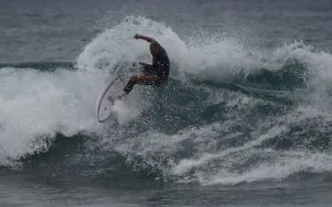 Simon Anderson surfing the new Heritage series surfboard
