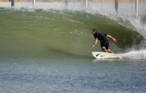 MR surfing in the Founders session at the Kelly Slater Wave Pool