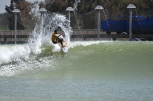 Gabriel Medina surfing the Kelly Slater Wave Pool
