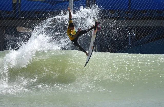Gabriel Medina surfing Kelly Slater Wave Pool